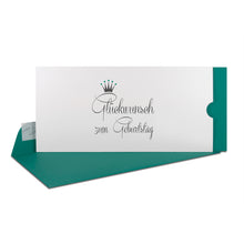 Lade das Bild in den Galerie-Viewer, GLÜCKWUNSCHKARTE Geburtstag MIT KRONE