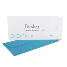 Lade das Bild in den Galerie-Viewer, Kommunion Schuber "Einladung zu meiner Konfirmation" Fischen