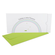 Lade das Bild in den Galerie-Viewer, Schuber Einladung zu meiner Kommunion Fisch Regenbogen