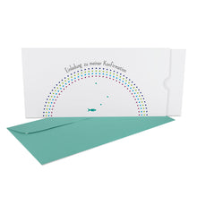 Lade das Bild in den Galerie-Viewer, Schuber Einladung zu meiner Konfirmation Fisch Regenbogen Farben