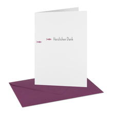 Lade das Bild in den Galerie-Viewer, Danksagung Kommunion Konfirmation "Herzlichen Dank" Fische