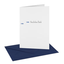 Lade das Bild in den Galerie-Viewer, Danksagung Kommunion Konfirmation "Herzlichen Dank" Fische