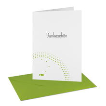 Lade das Bild in den Galerie-Viewer, Danksagung Kommunion Konfirmation "Dankeschön" Fisch Regenbogen