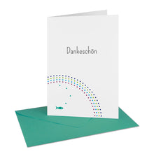 Lade das Bild in den Galerie-Viewer, Danksagung Kommunion Konfirmation Dankeschön Fisch Regenbogen