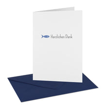 Lade das Bild in den Galerie-Viewer, Danksagung Kommunion Konfirmation "Herzlichen Dank" Fisch