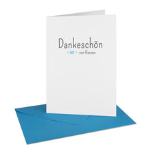 Lade das Bild in den Galerie-Viewer, Danksagung Kommunion Konfirmation "Dankeschön von Herzen" mit Fisch