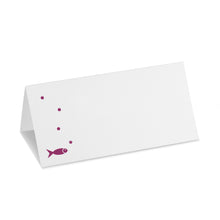 Lade das Bild in den Galerie-Viewer, Tischkarte Konfirmation/Kommunion mit Fisch, Luftblasen