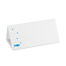 Lade das Bild in den Galerie-Viewer, Tischkarte Konfirmation/Kommunion mit Fisch, Luftblasen