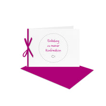 Lade das Bild in den Galerie-Viewer, Einladung Konfirmation DIN B 6 Einlegeblatt Kuvert