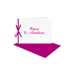 Lade das Bild in den Galerie-Viewer, Konfirmation Einladung DIN B 6, Einlegeblatt