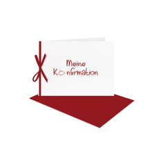 Lade das Bild in den Galerie-Viewer, Konfirmation Einladung DIN B 6, Einlegeblatt