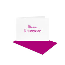 Lade das Bild in den Galerie-Viewer, Kommunionskarten Einladung DIN B 6 Schleife