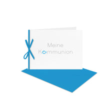 Lade das Bild in den Galerie-Viewer, Kommunionskarten Einladung B 6 quer Schleife