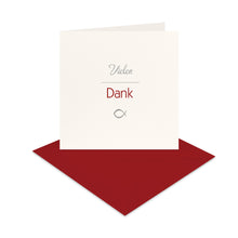 Lade das Bild in den Galerie-Viewer, Danksagung Kommunion Konfirmation quadratisch Fisch "Vielen Dank"