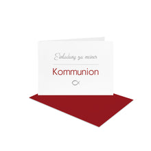 Lade das Bild in den Galerie-Viewer, Einladung Kommunion grauer Fisch