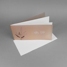 Lade das Bild in den Galerie-Viewer, Glückwunschkarte transparenter Umschlag Floral 1