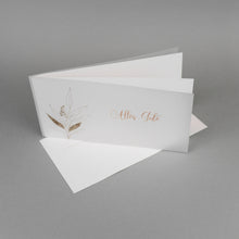 Lade das Bild in den Galerie-Viewer, Glückwunschkarte transparenter Umschlag Floral 1