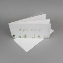 Lade das Bild in den Galerie-Viewer, Glückwunschkarte transparenter Umschlag Floral 2