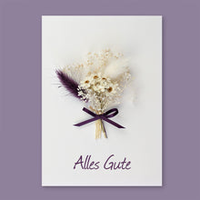 Lade das Bild in den Galerie-Viewer, Trockenblumen Lila/Weiss
