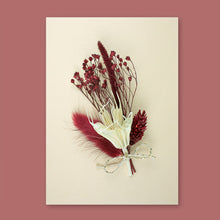 Lade das Bild in den Galerie-Viewer, Trockenblumen Bordeaux/Créme
