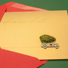 Lade das Bild in den Galerie-Viewer, Weihnachtskarte "Frohes Fest"
