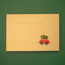 Lade das Bild in den Galerie-Viewer, Weihnachtskarte "Frohes Fest"
