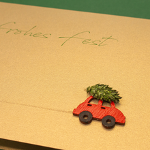 Lade das Bild in den Galerie-Viewer, Weihnachtskarte "Frohes Fest"
