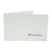 Lade das Bild in den Galerie-Viewer, Hochzeitseinladungen aus Büttenpapier im Design 1047-1
