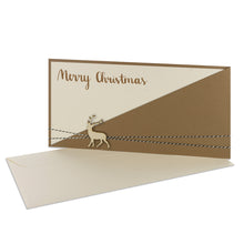 Lade das Bild in den Galerie-Viewer, Weihnachtskarte Kartentasche grocerkraft Merry Christmas Holz
